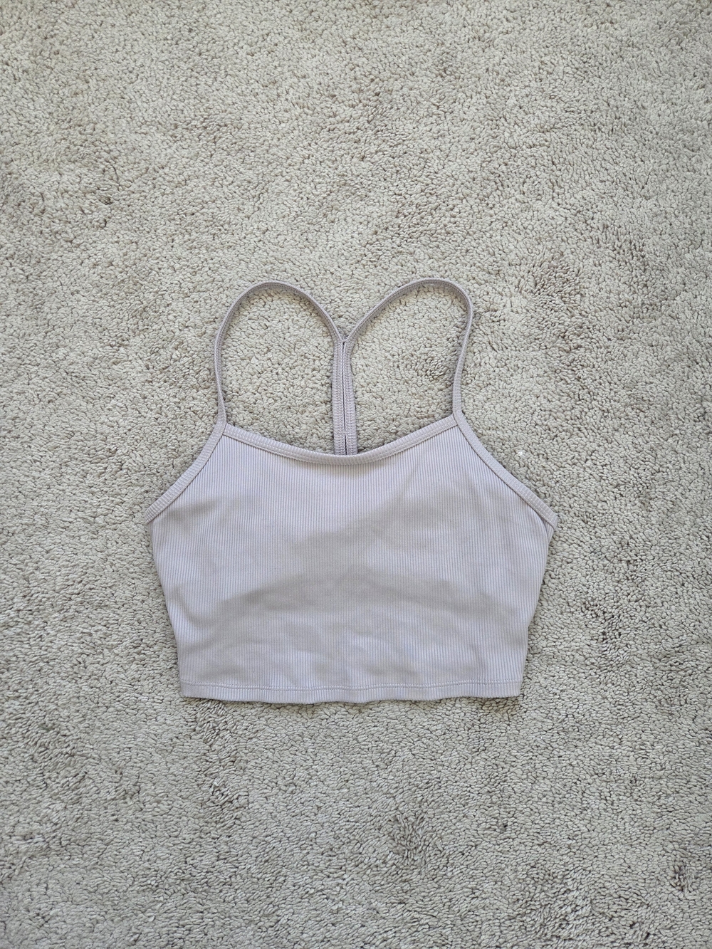 ALO Yoga Ribbed Cropped Tank Size Xs